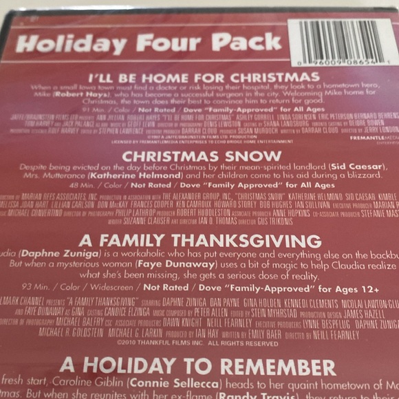 New Holiday 4-Film DVD Collector's Set - Picture 4 of 6